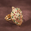 GOLD PLATED MARQUISE SHAPE RING